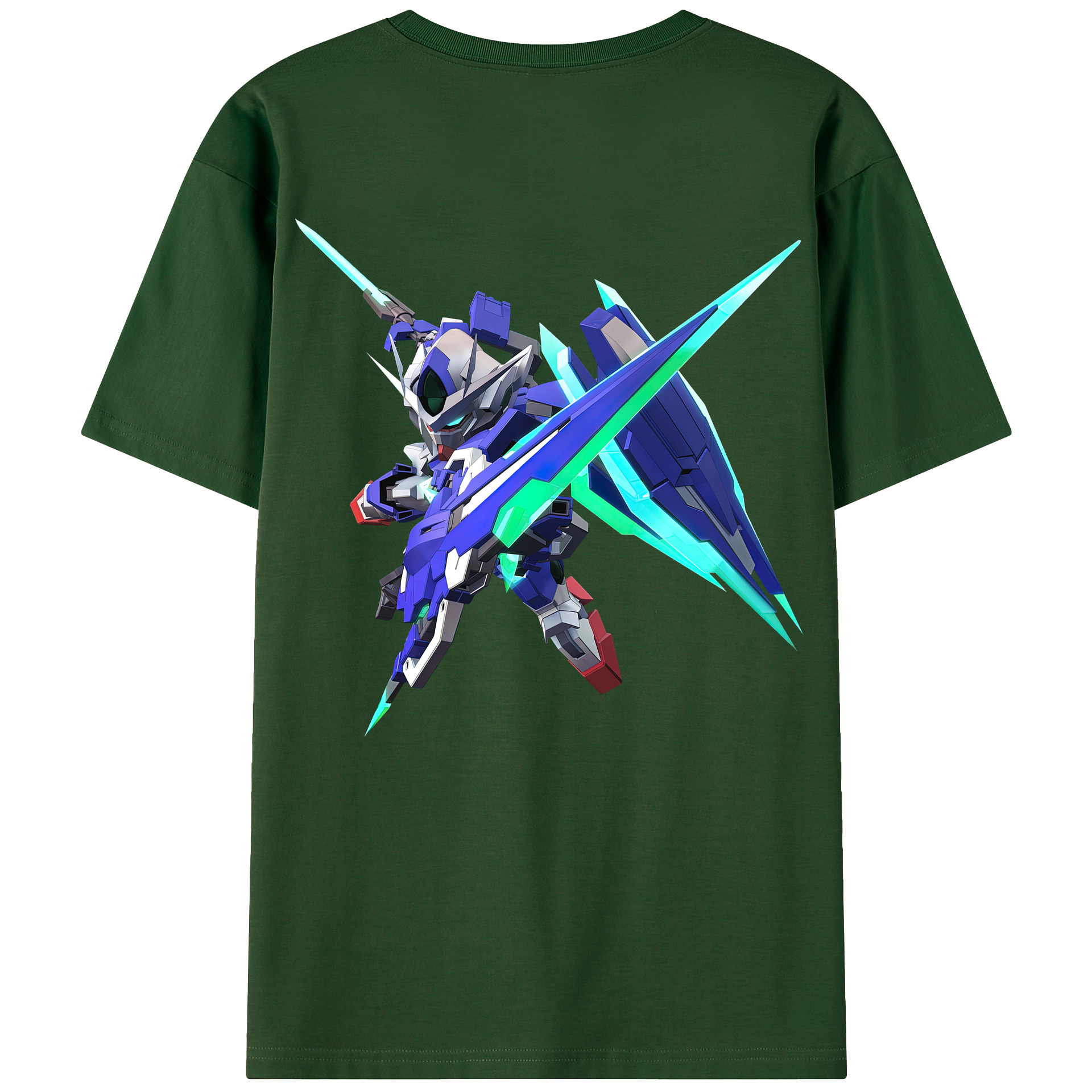 （画像用） 機動戦士ガンダム Mobile Suit Gundam 綿100％半袖Tシャツ（背面プリント）
